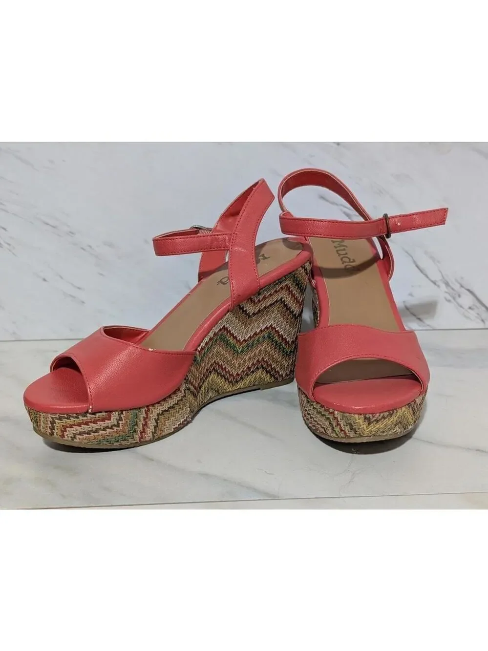 Mudd Women's Coral Wedge Sandals Size 6 Medium